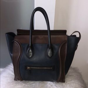 CÉLINE LUGGAGE LEATHER HANDBAG